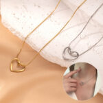 Collier cœur irrégulier minimaliste JOJOPI doré